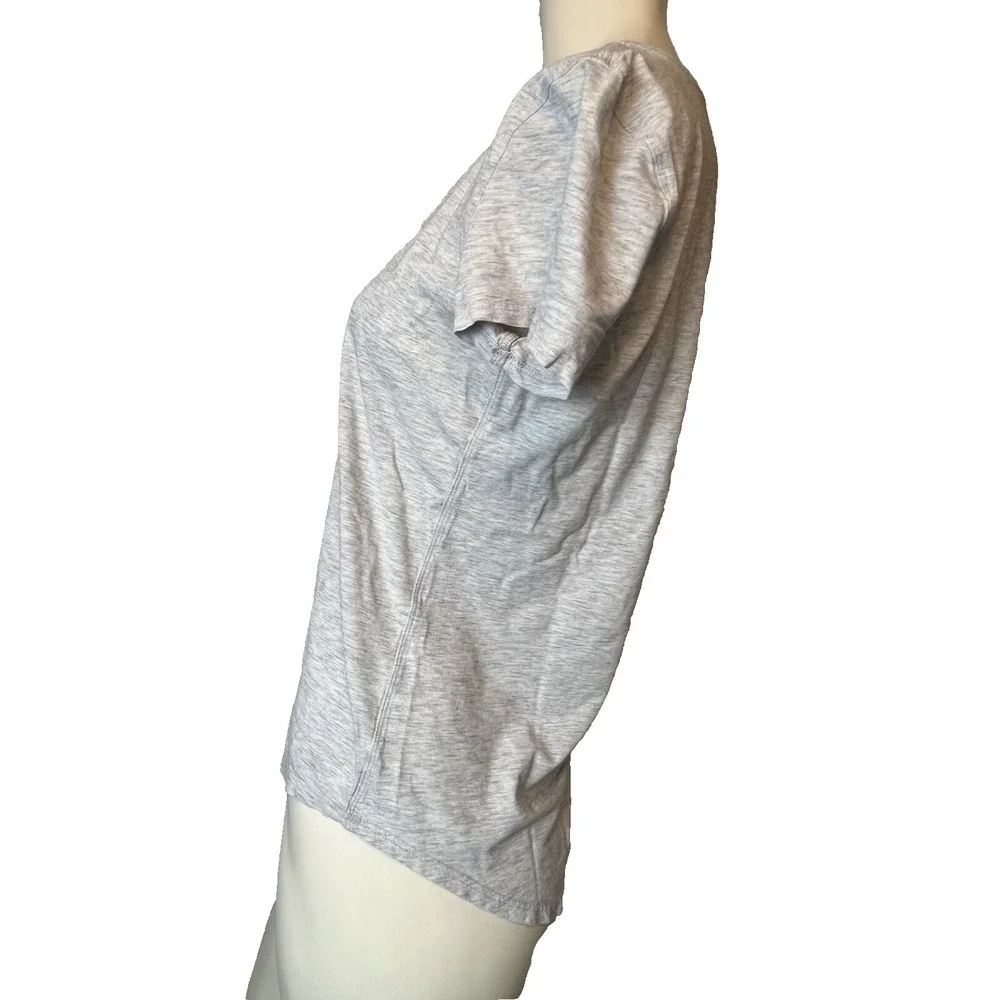 Lululemon Love Curved-Hem Crewneck T-Shirt Women's Heathered Gray 33